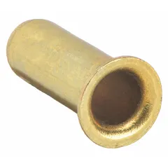 Brass compression fitting for 1/8 in OD tubing, with creep-resistant and self-aligning design. Overall length 15/32 in. Supplied in a 10-pack. Suitable for sealing in pneumatic, hydraulic, and instrumentation lines.