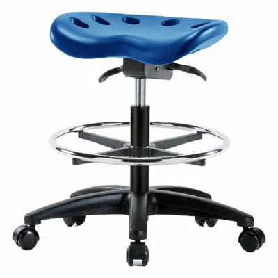 OEM Tractor Stool: Polyurethane, Ht Range 19 in to 26 1/2 in, 17 in Seat Wd - Polyurethane Lab Stools
