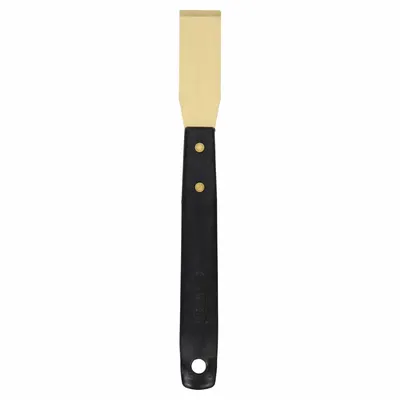 HYDE Scraper: Bld. Mat. Brass, Hdl. Mat. Polypropylene, Stiff - Standard Scrapers