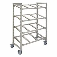 CAMBRO Flex Station: 8 Traverses, 67 1/4 in Ht, 24 in Dp, NSF Certified, Speckled Gray, 48 in Lg (MPN CPM244867FX3)