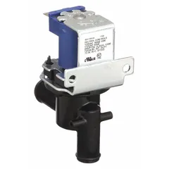 Replacement purge valve for commercial ice machines. Removes non-condensable gases and impurities from the refrigeration circuit to maintain efficient operation. Consult the machine's service manual for fitment and pressure specifications.