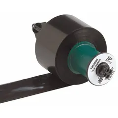 Black resin ribbon for industrial labeling requiring high temperature resistance. UL Recognized. Compatible with i5100 printer. Used for electrical panel labeling and component identification.