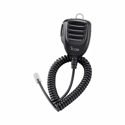 ICOM Speaker Microphone: Fits Icom, For A120 Series, 19 in Cord, Push To Talk - ICOM-Compatible Microphones & Speakers
