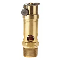 CONRADER Safety Valve: Soft Seat, 3/4 in (M)NPT Inlet (In.), 3/4 in (F)NPT Outlet (In.), Brass (MPN SRV530-34-050 sst)