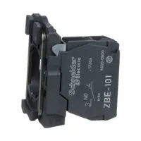 SCHNEIDER Contact Block: 22 mm Panel Mounting Size, 1NO, Momentary, ZB5 Series (MPN ZB5AZ101)
