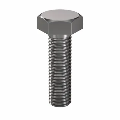 LINDSTROM Hex Head Cap Screw: Steel, Class 8.8, Plain, M10, Metric, 35 mm lg, Fully Threaded - Class 8.8 Steel Hex Head Cap Screws