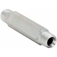 PARKER Metal Pipe Straight: Straight, Steel, 1/8 in x 1/8 in, Male NPT Threaded x Male NPT Threaded (MPN 1/8 X 2.5 FFF-S)