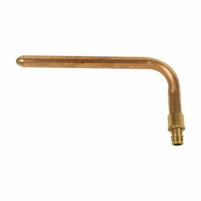 UPONOR Barbed Fitting Adapter: 1/2 in ID x 1/2 in Pipe Size, Barbed, Brass - Expansion Brass Barbed Tube Fittings