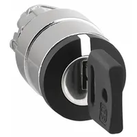 SCHNEIDER ELECTRIC Keyed Selector Switch: 3 Position, 22 mm Panel Mounting Size, Series XB4 (MPN ZB4BG7)