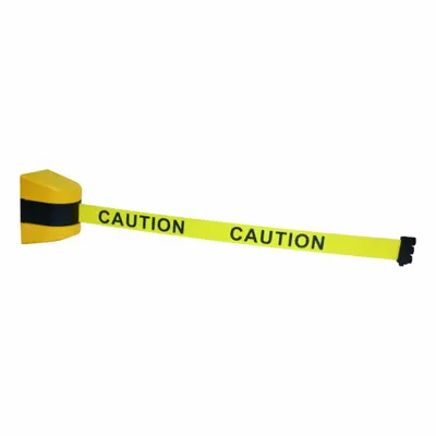 OEM Wall Mounted Retractable Belt Barrier: Magnet - Magnetic-Mount Retractable Belt Barriers
