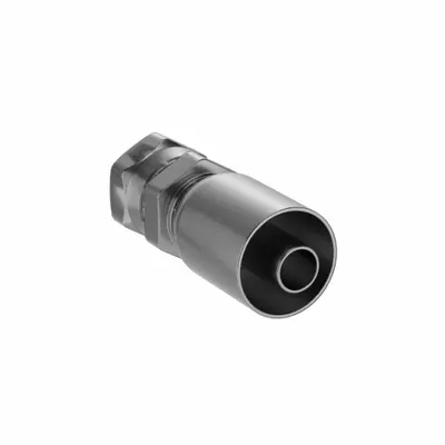 PARKER Hydraulic Crimp Fitting: Steel x Steel, Straight, -12 For Hose Dash Size - Parker Crimp Hydraulic Hose Fittings with BSPP Connection