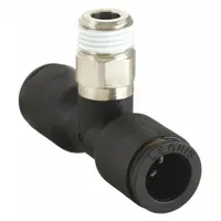 LEGRIS Push-Fit Tee Fitting: 5/32 in OD x 5/32 in OD x 1/8 in Pipe Size, Tube x Tube x MBSPT, 10 PK (MPN 3108 04 10)