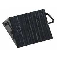 Wheel Chock: Rubber, 10 in Overall Lg, 10 in Overall Wd, 5 1/2 in Overall Ht, 1 Chocks, Black (MPN LWC-14)