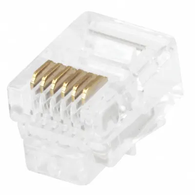 MONOPRICE Modular Plug: Modular Plug RJ12, Solid, 50pk Pack Size - RJ Modular Connectors
