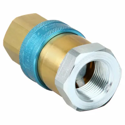 DORMONT Disconnect Coupling: 1 in Male Push On Inlet Connection - Gas Connector Fittings