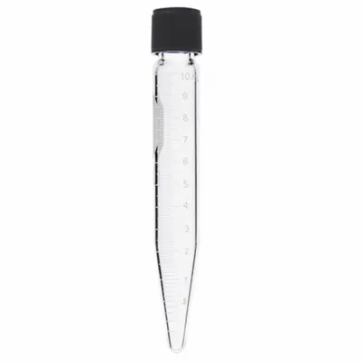 KIMBLE Centrifuge Tube: 10 mL, Centrifuge Tube, 17 mm Body Dia, 116 mm Overall Ht - Glass Centrifuge Tubes