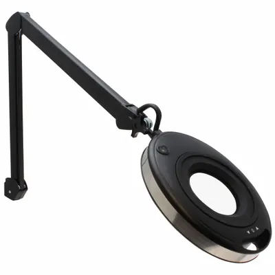 AVEN Interchangeable Lens Magnifying Lamp: LED, 2.25x/3x, 5_8 Diopter, 950 lm Max Brightness - Desk-Clamp Magnifier Lights