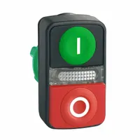 SCHNEIDER ELECTRIC Multihead Operator: Illuminated, 2 Button, Flush Profile, 22 mm Mounting Size (MPN ZB5AW7L3741)