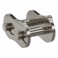 TSUBAKI Attachment Link: For Nickel-Plated Steel Roller Chains, D-1, 80, Single Strand, 1 in Pitch (MPN 80NPD1CL)