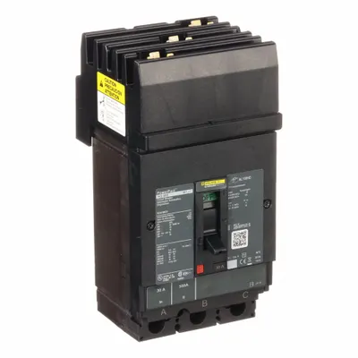 SQUARE D Molded Case Circuit Breaker: 30 A Amps, 65kA at 240V AC, Fixed, Lug, ABC - Square D Molded Case Circuit Breakers for I-Line Panelboards