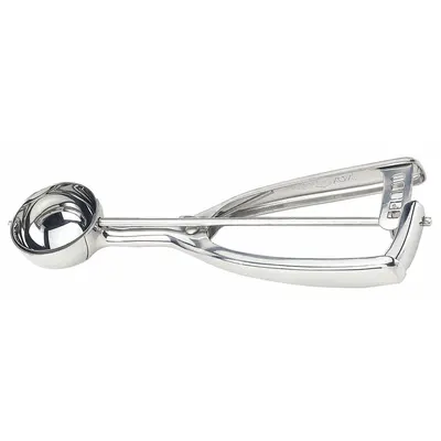 CRESTWARE Disher: 3.3 oz Capacity, Stainless Steel, NSF Certified, 2 9/16 in Bowl Dia - Dishers