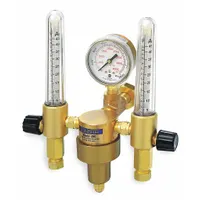 HARRIS Flowmeter Regulator: CGA 580 Inlet, 5/8"-18 F RH Outlet, 40 scfh (Argon) /100 scfh (Helium) (MPN 356-Ar/He-580)