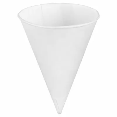 OEM Disposable Cone Cup: 4.25 oz Capacity - Paper Cone Cold Cups