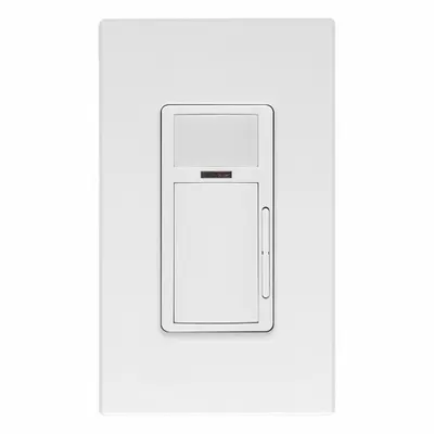 LEVITON Dimming Wallbox Sensor: LED, Passive Infrared (PIR), 120V AC, 0 to 10V Dimming - Wall-Mount Occupancy Sensors