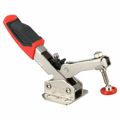 BESSEY Auto-Adjust Toggle Clamp: Std Vertical Handle, Flange Base Mounting, 1.97 in Arm Lg - Auto-Adjusting Toggle Clamps