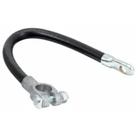 GROTE Battery Cable: Top Post Cable, 1 ga Wire Size, 12 in Overall Lg, Black, 60VDC, Bolt (MPN 84-9241)