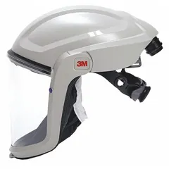 The 3M M-207N is a universal-size hood-type faceshield designed for use with a powered air-purifying respirator (PAPR) system. It includes a flame-resistant faceseal for added protection in environments with thermal hazards. This headgear is suitable for industrial applications where respiratory and face protection against airborne particulates, mists, or fumes is required.