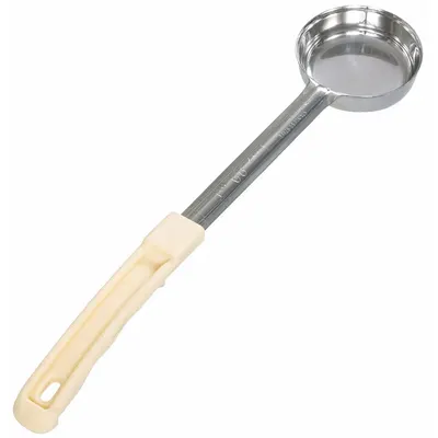 CRESTWARE Portion Controller: 3 oz Capacity, Stainless Steel, Solid, Ivory - Portion Control Spoons