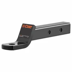 This CURT ball mount is constructed from carbon steel with a powder-coated, rust-resistant finish. It features a 1-inch compatible ball shank diameter and an adjustable mount style. Designed for Class III hitches, it is suitable for towing trailers, boats, and campers. Backed by a limited lifetime warranty (1 year finish, 1 year parts).
