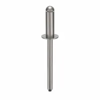 Blind Rivet,1 40/47" L,0.186" dia,PK250: Inch, 1 27/32 in Overall Lg, 35/64 in Body Lg, Dome, 250 PK (MPN SSD66SSBS200)