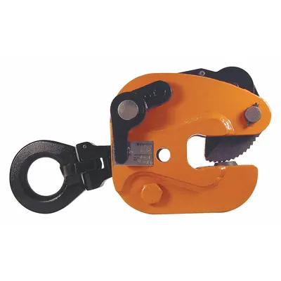 RENFROE Plate Clamp: Plate Clamp, 6,000 lb Working Load Limit, Vertical Lift with 180° Flip - Locking & Turning Plate-Lifting Clamps