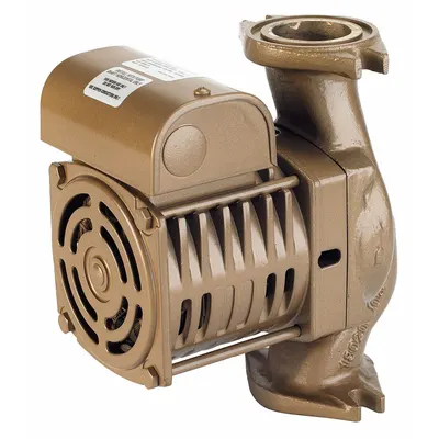 ARMSTRONG Circulating Pump: 1/6 hp HP, 120V AC, Bronze, 1, 42 gpm, 28 ft Max. Head - General-Purpose Inline Circulator Pumps