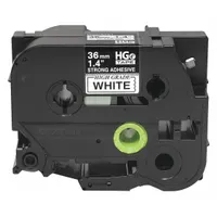 Combined Label and Ribbon Cartridge: 1 1/2 in x 26 1/4 ft, Polyester, White (Gloss), Indoor/Outdoor (MPN HGeS2615PK)