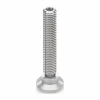 JW WINCO Male-End Leveling Mount: Swiveling Stud, 3/8"-16 Thread Size, 1.26 in, 787 lbf Capacity (MPN 638-32-3/8X16-57-NV)