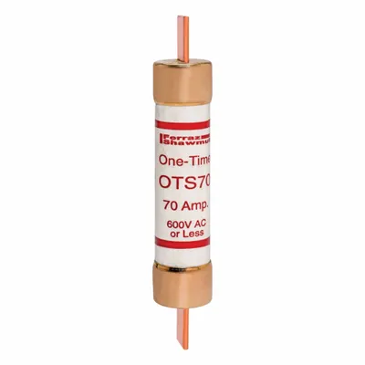 MERSEN Fuse: Class K5, OTS Series, Fast-Acting, 70 A, 600 V AC, 300 V DC - Fast-Acting Blade Fuses