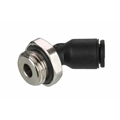 LEGRIS 3133 08 13 BSPP x Push-to-Connect Elbow Fitting - Nylon & Nickel-Plated Brass Tube Fittings