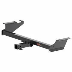 This CURT Class III hitch is designed for the Dodge Town & Country, with a 4,000 lb gross trailer weight capacity and 4,000 lb gross vehicle weight capacity. Constructed from powder-coated carbon steel, it requires no drilling for installation. Suitable for towing trailers, boats, or cargo carriers in medium-duty applications.