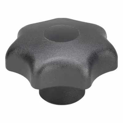 KIPP 7-Arm Knob with Threaded Hole - 7-Arm Knobs with Threaded Hole