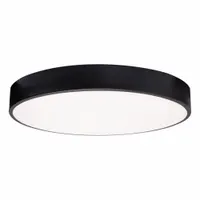 LED Flush Mount: 19 in Dia, Black, 2 1/2 in Ht, 2,000 lm, 2700K/3000K/3500K/4000K/5000K, 30 W, BAYF (MPN BAYF19LAJUDBK)