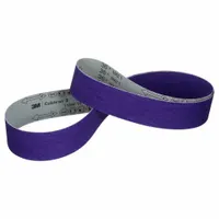3M CUBITRON 3 Cloth Grinding Belt: 1/2 in W x 24 in L, Ceramic, 36 Grit, YF Wt Polyester Backing (MPN 7100317516)
