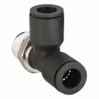 LEGRIS Push-Fit Tee Fitting: 1/2 in OD x 1/2 in OD x 1/2 in Pipe Size, Tube x Tube x MNPT, 10 PK (MPN 3103 62 22)