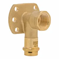 QUICKFITTING SUREPRESS FNPT Brass 90-Degree Drop Ear Elbow: 1/2 in CTS x 1/2 in Pipe size, Brass (MPN SPWD11R)