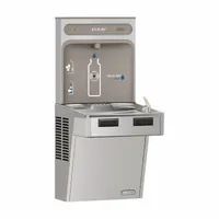 ELKAY Drinking Fountain with Bottle Filler: On-Wall, Non-Refrigerated, Touchless Sensor, Gray (MPN LMABFDWSSK)