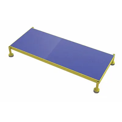 TRI-ARC Adjustable Height Work Platform: 14 in Platform Ht - Max, 19 in Platform Wd - Cushioned Adjustable-Height Single-Step Platforms
