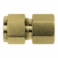 BRENNAN INDUSTRIES Compression Fitting Adapter: 1/2 in OD x 3/8 in Pipe Size, Tube x FNPT, Brass (MPN N2405-08-06-B)
