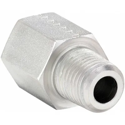 PARKER Metal Pipe Straight: Straight, Steel, 3/4 in x 3/4 in - Hydraulic Threaded Extreme-Pressure Pipe Fittings